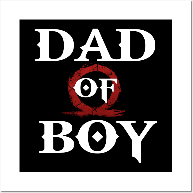 Dad of Boy Wall Art by lightbulbmcoc